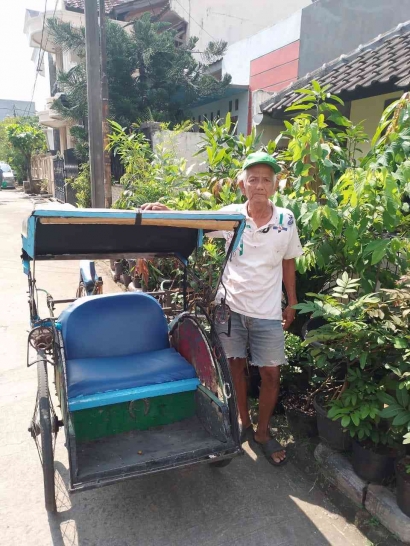 Bapak Can Sing Ming (Tono), 63 Tahun, Tukang Becak Kartini Kota Bekasi