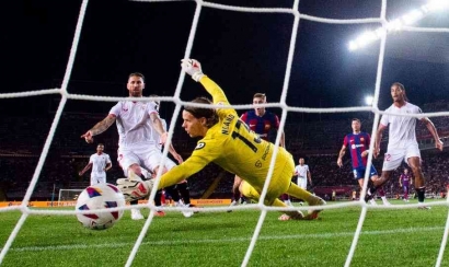 Barcelona Vs Sevilla: Gol Bunuh Diri Sergio Ramos Bikin Blaugrana Naik ke Puncak Klasemen