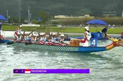 Hebatnya Atlet Dragon Boat Indonesia 100 Persen Medali di Asian Games Hangzhou