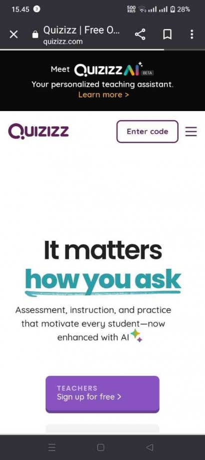 Quiziz sebagai Media Penunjang Pembelajaran yang Interaktif dan Menyenangkan
