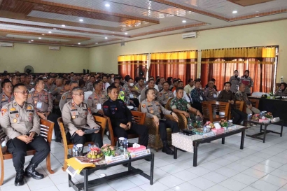 Pelatihan Anggota Polres Lubuk Lunggau Menjelang Pemilu Serentak Ta. 2024 di Kota Lubuk Linggau