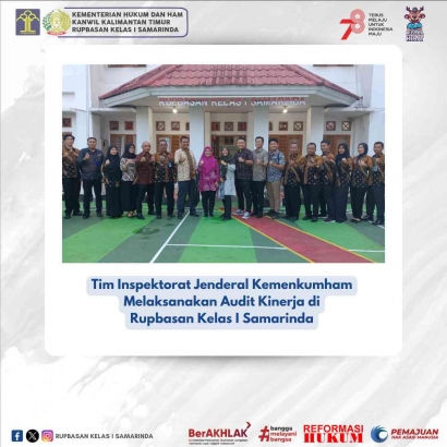 Tim Inspektorat Jenderal Kemenkumham RI Melaksanakan Audit Kinerja pada Rupbasan Kelas I Samarinda