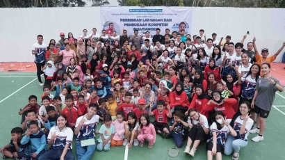 Program Desa Olahraga di Cikande, BEM UPH Resmikan Fasilitas Olahraga