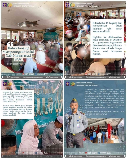 Rutan Tanjung Memperingati Maulid Nabi Muhammad Shallallahu wa Sallam