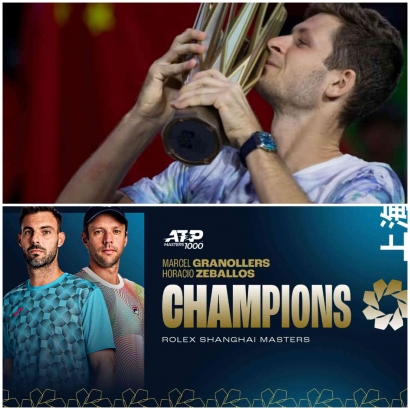 Shanghai Master 2023 (7) :  Hubert Hurkacz dan Granollers/Zeballos Rengkuh Trophy Juara