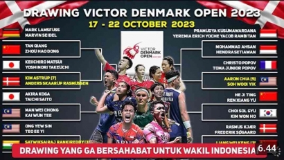 Fantastis! Intip Jadwal dan Drawing Lengkap Semua Negara Babak 32 Besar Denmark Open 2023: Ginting Vs Popov!