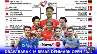 Mengerikan! Intip Jadwal dan Drawing Lengkap Babak 16 Besar Denmark Open 2023 (19/10): Ahsan/Hendra Vs Chia/Soh!