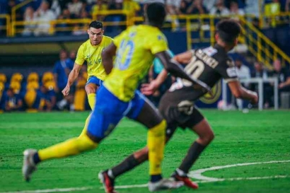 Al Nassr Vs Damac: Gol Indah Tendangan Bebas Ronaldo Bawa Faris Najd Menang