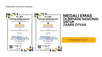 Medali Emas buat Zaara Zyvaa