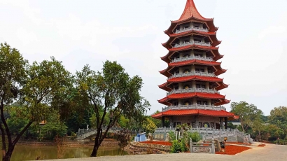 Wah Ada Pagoda Cantik di Taman Budaya Tionghoa TMII