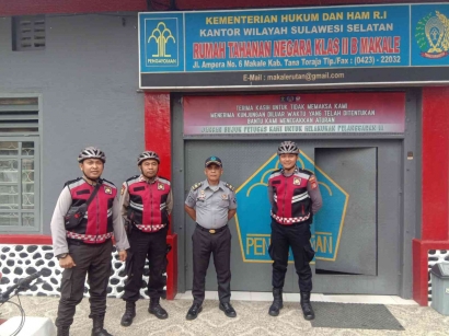 Wujud Sinergitas APH, Rutan Makale Terima Patroli Sambang dari Polres Tana Toraja