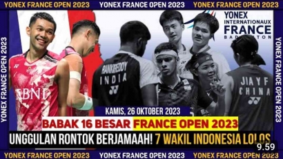 Bombastis! Intip Hasil Lengkap Babak 16 Besar French Open 2023 (26/10): 7 Wakil ke Perempat Final!