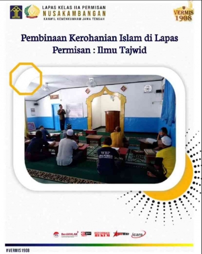 Pembinaan Kerohanian Islam di Lapas Permisan: Ilmu Tajwid