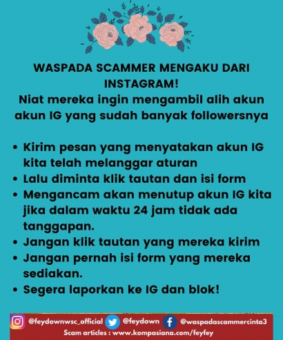 Waspada Akun Instagram Anda Diambil Alih Scammers
