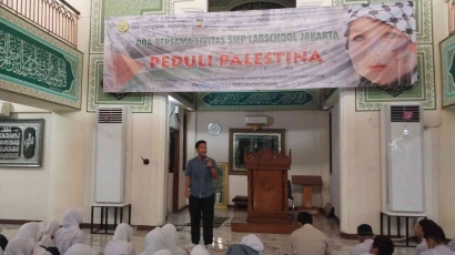 SMP Labschool Jakarta Mengadakan Kegiatan Doa Bersama Peduli Palestina