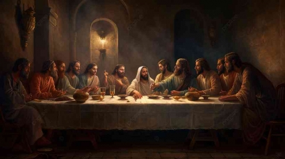 Jamuan Makan Rabi Yesus dan Jamuan Makan Presiden Joko Widodo