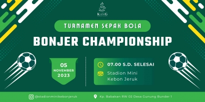 Turnamen Sepak Bola Bonjer Championship November 2023: Pesepak Bola Berkumpul di Lapangan Kebon Jeruk