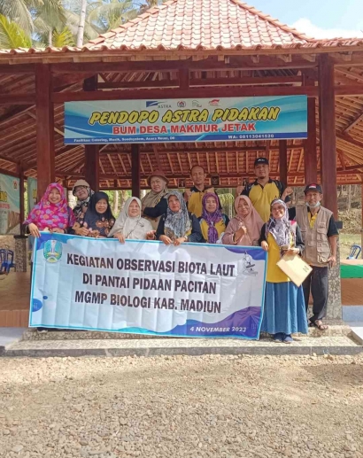 Mengintip Kegiatan Keren MGMP Biologi SMA/MA Kabupaten Madiun Observasi Biota Laut di Pantai Pidakan Pacitan