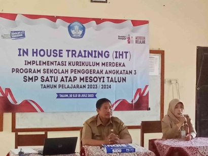 In House Training sebagai Langkah Awal Sekolah Penggerak di SMP Satu Atap Mesoyi Talun