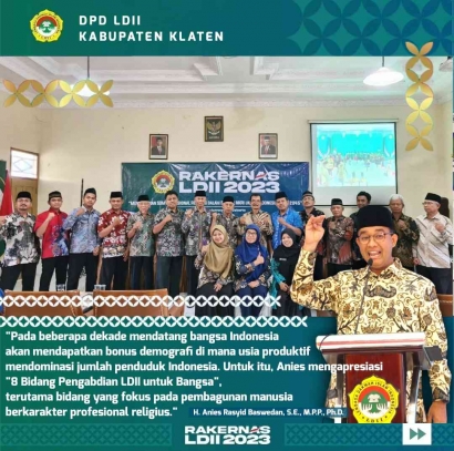Ketua DPD LDII Klaten Sambut Baik Pidato Anies Baswedan di Rakernas LDII 2023