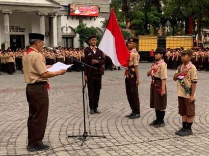 Ketua Kwartir Cabang Kota Semarang Lantik 1.026 Pramuka Garuda di Hari Pahlawan