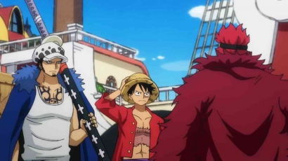 Link Nonton dan Sinopsis One Piece Episode 1083, Luffy, Kid dan Law Meninggalkan Wano