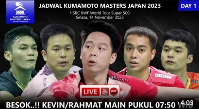 Menarik! Intip Jadwal dan Drawing Lengkap Babak Kualifikasi dan 32 Besar Kumamoto Masters 2023 (14/11)
