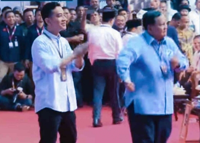 Joged Kocak Prabowo, Nomor Urut dan Pemilu Riang Gembira