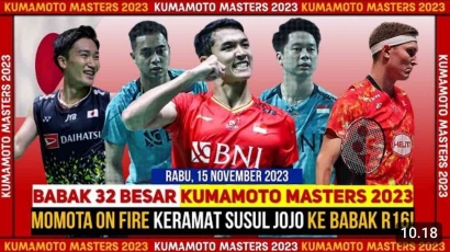 Bombastis! Intip Hasil Lengkap Babak 16 Besar Kumamoto Masters 2023 (15/11)