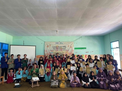 Mahasiswa KKN UM 2023 dan IPNU-IPPNU Sukses Gelar Lomba TPQ Desa Mendalanwangi