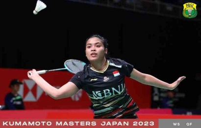 Gregoria Melaju ke Semifinal Japan Masters 2023 Usai Kalahkan Yeo Jia Min Straight Game