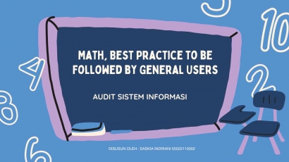Kuis 11 Audit Sistem Informasi- Math, Best Practice to Be Followed by General Users