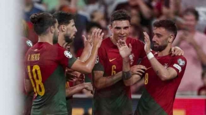 Hasil Kualifikasi Piala Eropa 2024: Bruno Fernandes Bawa Portugal Menang 2-0
