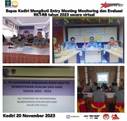 Entry Meeting Monitoring dan Evluasi RKT-RB Tahun 2023 Secara Virtual