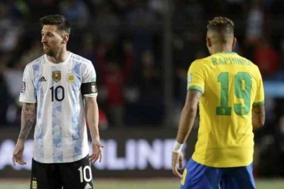 Brasil vs Argentina : Kalah 0-1, Brasil Raih Tiga Kekalahan Beruntun
