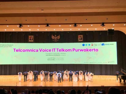 Telcomnica Voice IT Telkom Purwokerto Meraih Dua Medali Emas dalam Ajang International Bandung Choral Festival