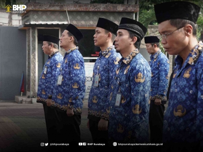 Peringati Hari Korpri ke-52, BHP Surabaya Gelar Upacara