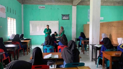 Mahasiswa KKN PPM Unimal Melaksanakan Program Mengajar di SPM Swasta Nurul Islam Kuta Makmur