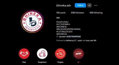 Reels Instagram sebagai Media Informasi Hasil Kolaborasi Mahasiswa Magang PKKM "Veteran" Jawa Timur dan Bhineka Advertising dalam Dunia Cetak Iklan