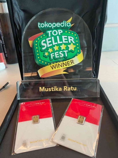 Catatkan Penjualan Fantastis, Mustika Ratu Raih Penghargaan Tokopedia Top Seller Fest 2023