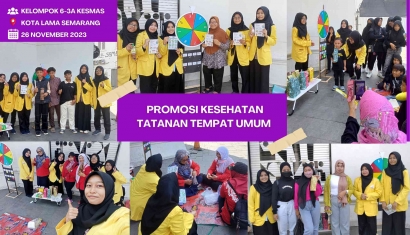 Spinning Wheel Game, Cara Kreatif Mahasiswa Kesehatan Masyarakat UNNES Promosikan PHBS di Tempat Wisata Kota Lama Semarang