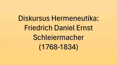 Hermeneutika Schleiermacher (1)