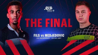 Next Gen ATP Finals 2023: Arthur Fils VS Hamad Medjedovic di Babak Final