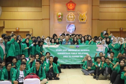 Kunjungan PUSPEN TNI 120 Mahasiswa Ilmu Komunikasi UNAS : Memperluas Pengetahuan Peran & Fungsi TNI Dalam Informasi & Penerangan