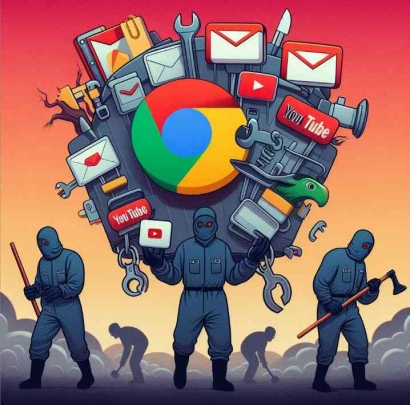 "Google" Menghapus Gmail, YouTube, dan Google Drive