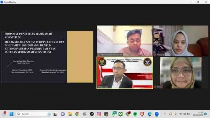 4 Mahasiswa Fakultas Hukum Universitas Jember Melakukan Penelitian di Mahkamah Konstitusi Republik Indonesia