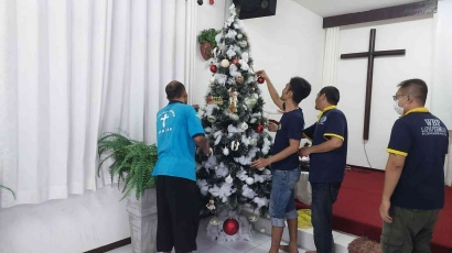 Gotong Royong WBP Nasrani Lapas Permisan Sambut Natal 2023