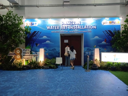 Water Art Installation Pameran Milik Kementerian PUPR