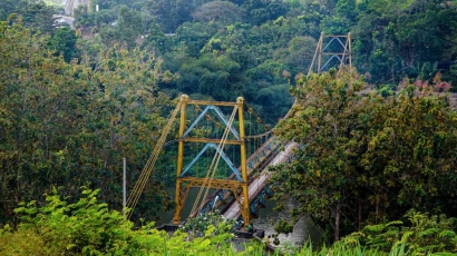 Jembatan Gantung Dodokan Lombok Barat, Jejak Kaki Kolonial Belanda