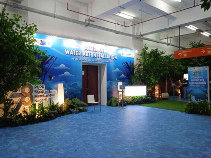 Water Art Installation Pameran Milik Kementerian PUPR